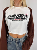 Priority cropped long sleeve - Bruin